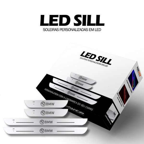 LedSill - Kit Protetor de Soleiras em LED Automotivo