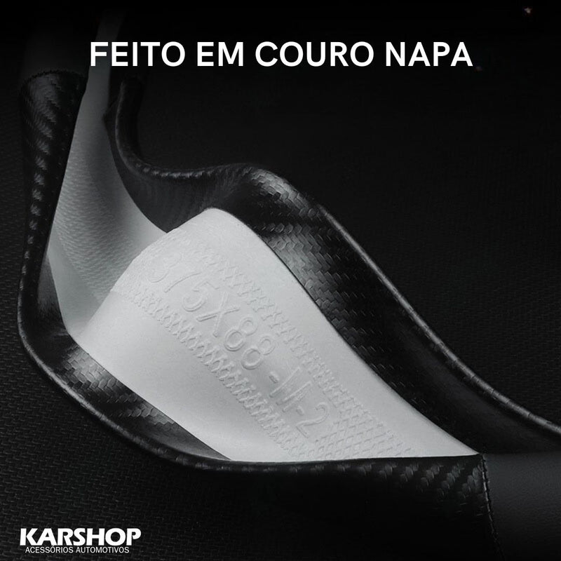 Suede Carbon - Capa de Volante em Fibra de Carbono e Camurça (ESQUENTA BLACK FRIDAY🔥)