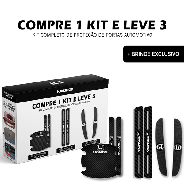 COMPRE 1 KIT E LEVE 3- Kit Proteção de Portas Automotivo - UNIVERSAL (BRINDE EXCLUSIVO PARA OS 50 PRIMEIROS🔥)