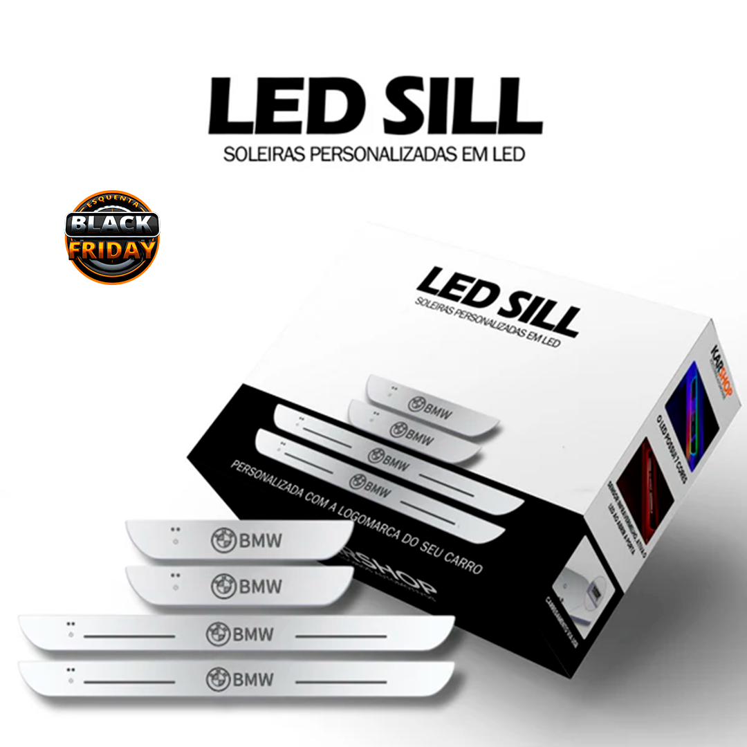 LedSill - Kit Protetor de Soleiras em LED Automotivo (ESQUENTA BLACK FRIDAY)